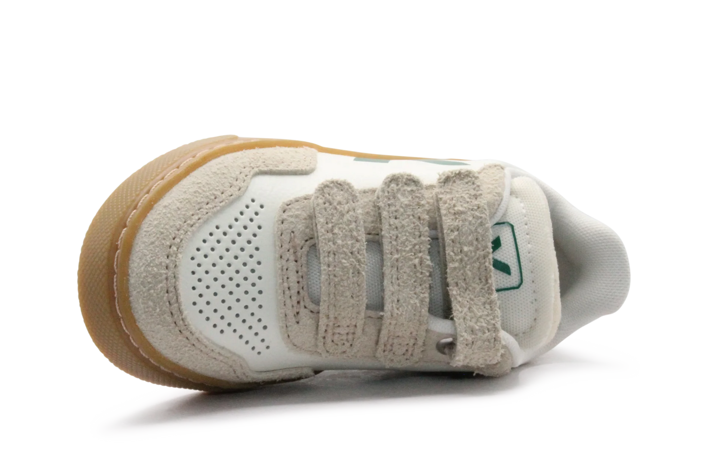 Veja Klittenband Schoen V90-Small Leer - Pure Golf Almond