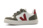 Veja Klittenband Schoen V10-Small Leer - Pure Pepper Kaki