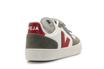 Veja Klittenband Schoen V10-Small Leer - Pure Pepper Kaki