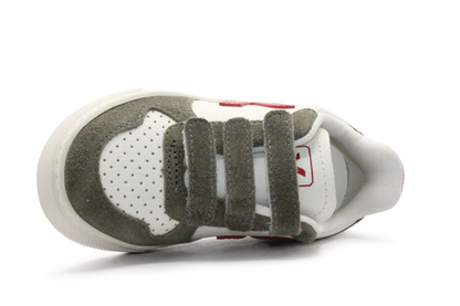 Veja Klittenband Schoen V10-Small Leer - Pure Pepper Kaki