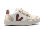 Veja Klittenband Schoen V10-Small Leer - Pure Dried-Petale Platine