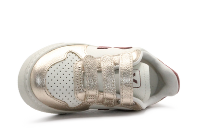 Veja Klittenband Schoen V10-Small Leer - Pure Dried-Petale Platine