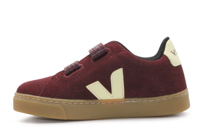 Veja Klittenband Schoen Esplar-Small Suède - Amarante Sun