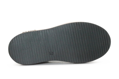 Hip Hoge Sneaker H1102 Groen Leer & Suède – Veter en Rits