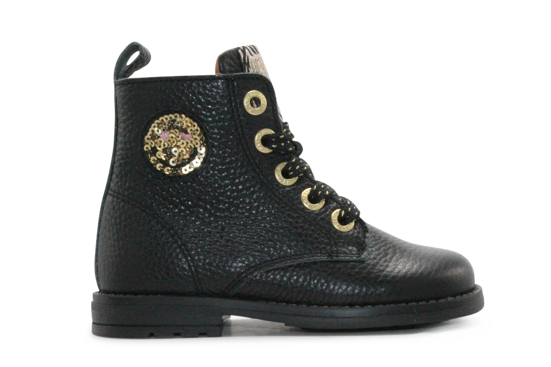 Develab Veter Boots Meisjes 47176 - Zwart