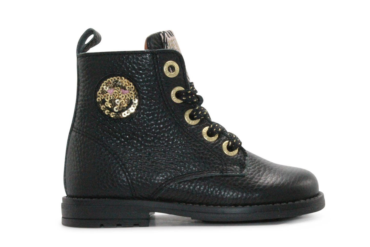 Develab Veter Boots Meisjes 47176 - Zwart