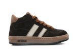 Hip Hoge Sneaker H1102 Bruin Leer & Suède – Veter en Rits