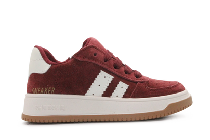 Shoesme Jongens Sneaker - NO25W016 - Bordeaux Red