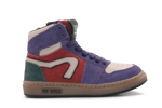 Hip Hoge Sneaker H1301 Paars Leer & Suède – Veter en Rits