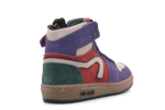 Hip Hoge Sneaker H1301 Paars Leer & Suède – Veter en Rits