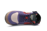 Hip Hoge Sneaker H1301 Paars Leer & Suède – Veter en Rits