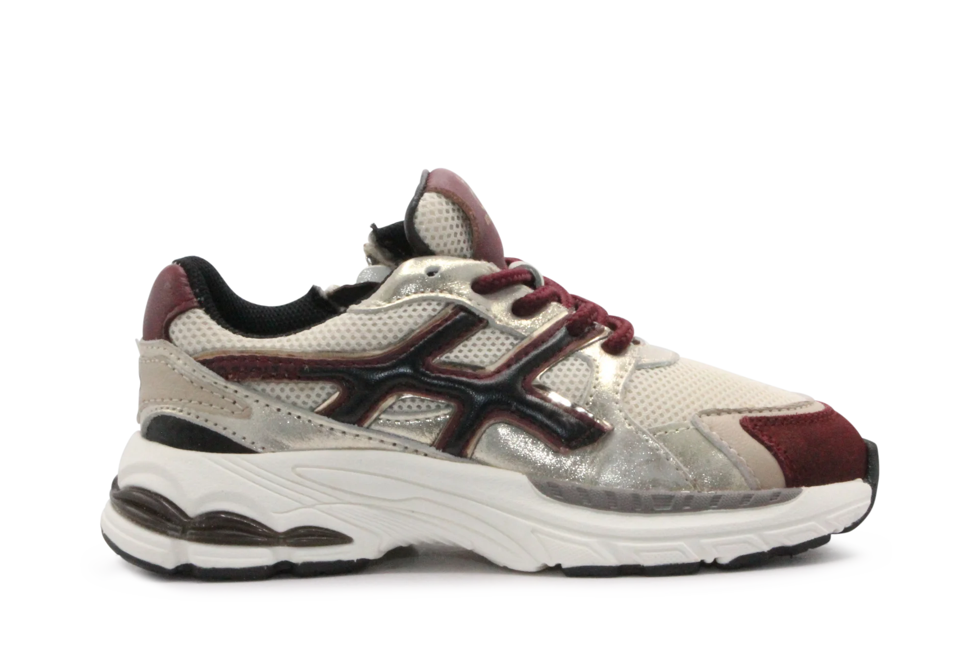Hip H1161 Meisjes Sneakers - Bordo Combi