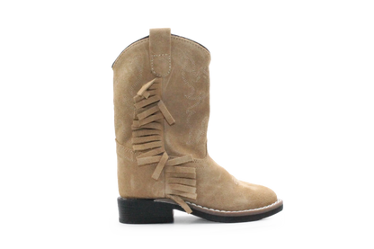 Bootstock Cowboylaars Ruffle Sand kids Meisjes - Camel