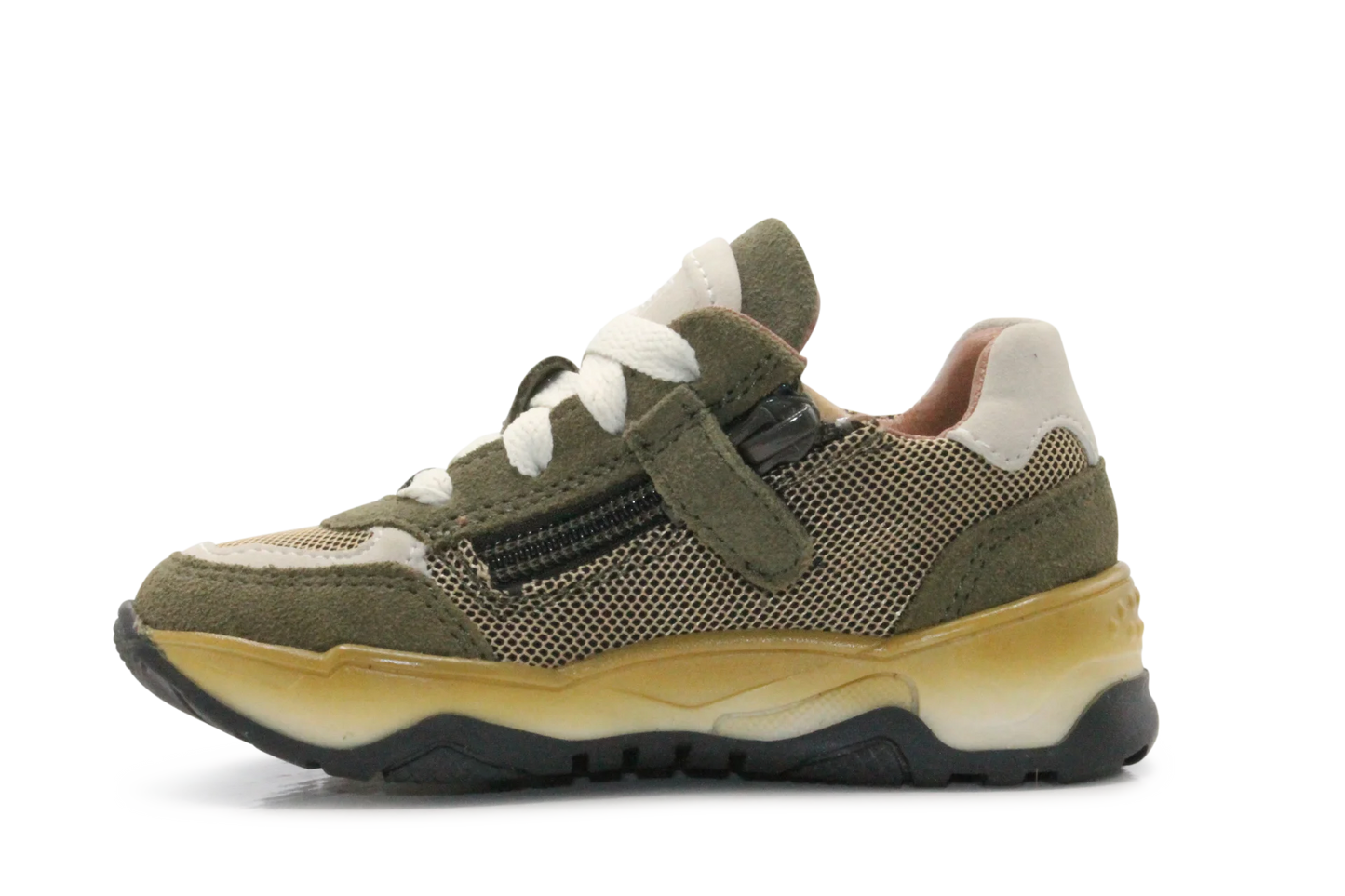 BunniesJR Chase Chunky Jongens Sneaker - Legergroen