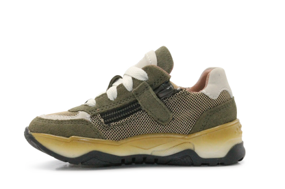 BunniesJR Chase Chunky Jongens Sneaker - Legergroen