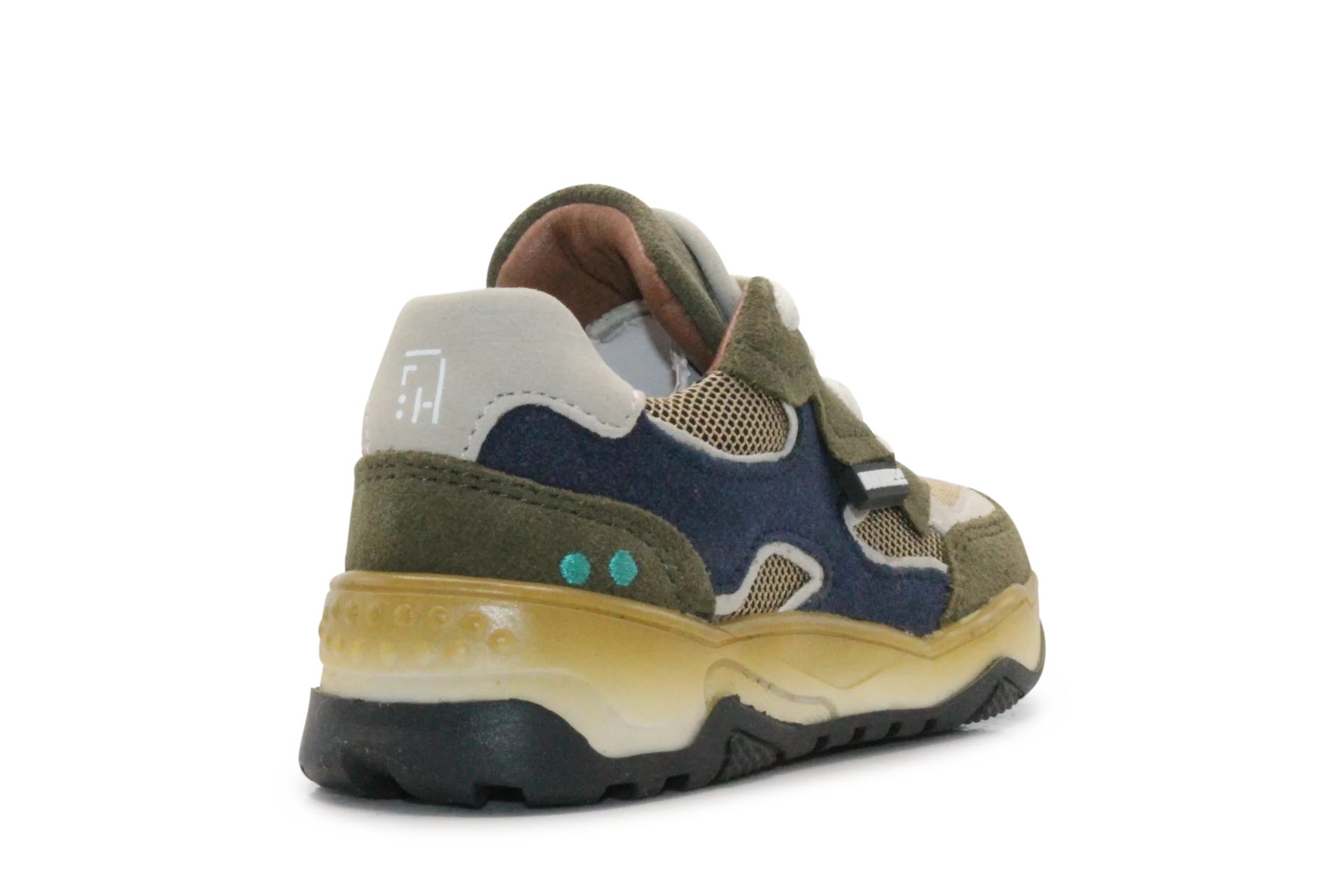 BunniesJR Chase Chunky Jongens Sneaker - Legergroen