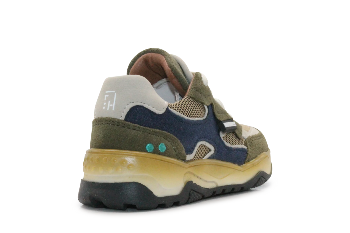 BunniesJR Chase Chunky Jongens Sneaker - Legergroen