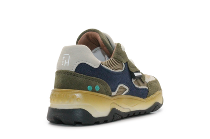 BunniesJR Chase Chunky Jongens Sneaker - Legergroen