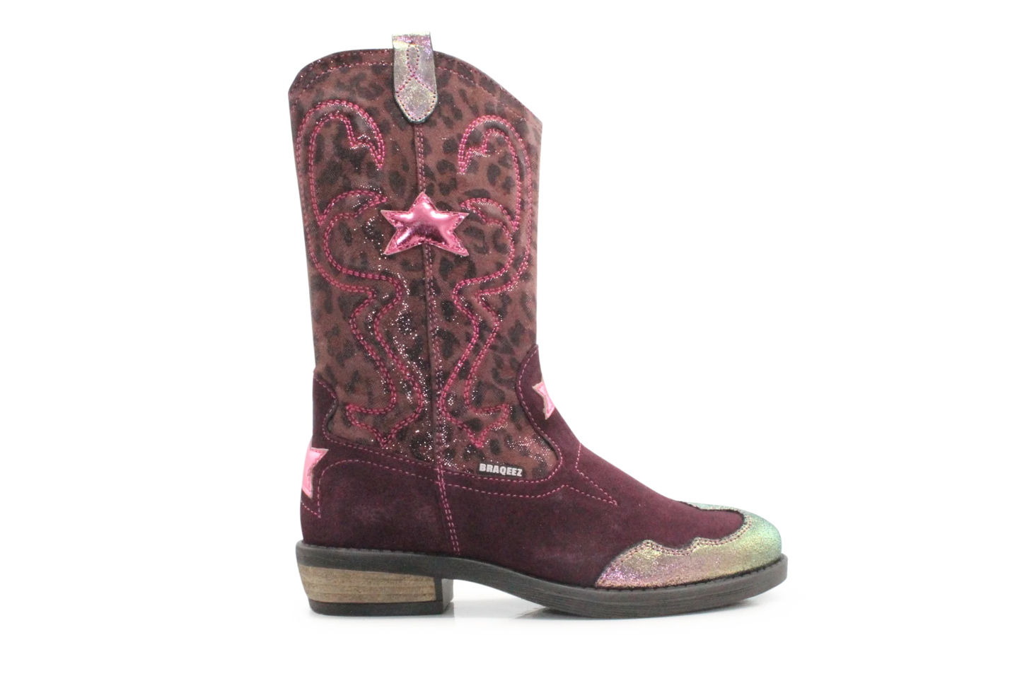 Braqeez Coco Cowboylaars - Paars