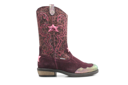 Braqeez Coco Cowboylaars - Paars