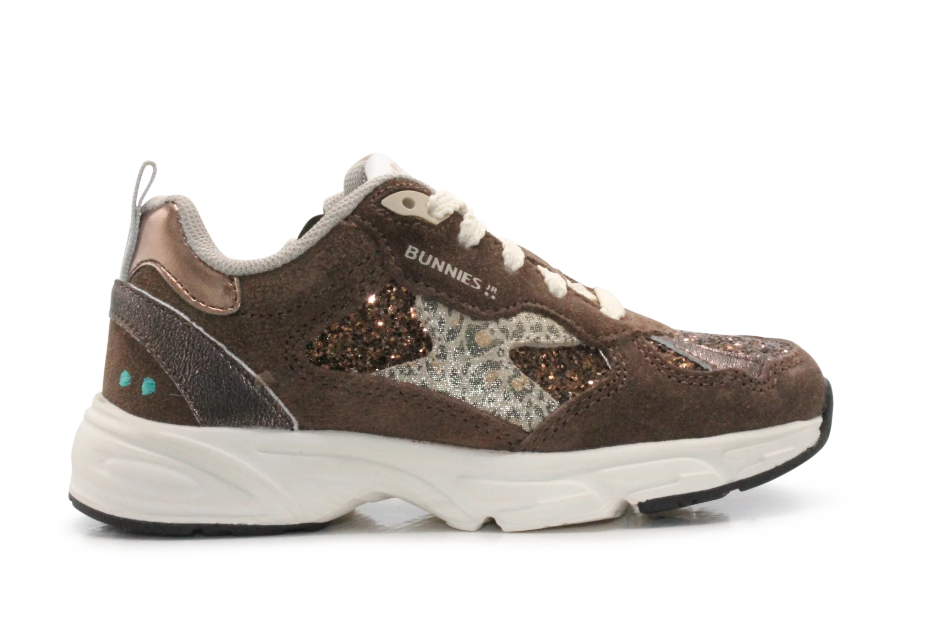 BunniesJR Daan Dash Meisjes Sneaker - Donkerbruin