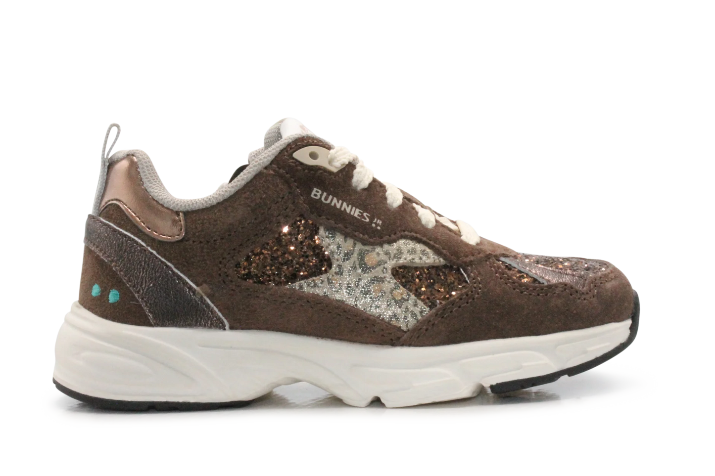 BunniesJR Daan Dash Meisjes Sneaker - Donkerbruin
