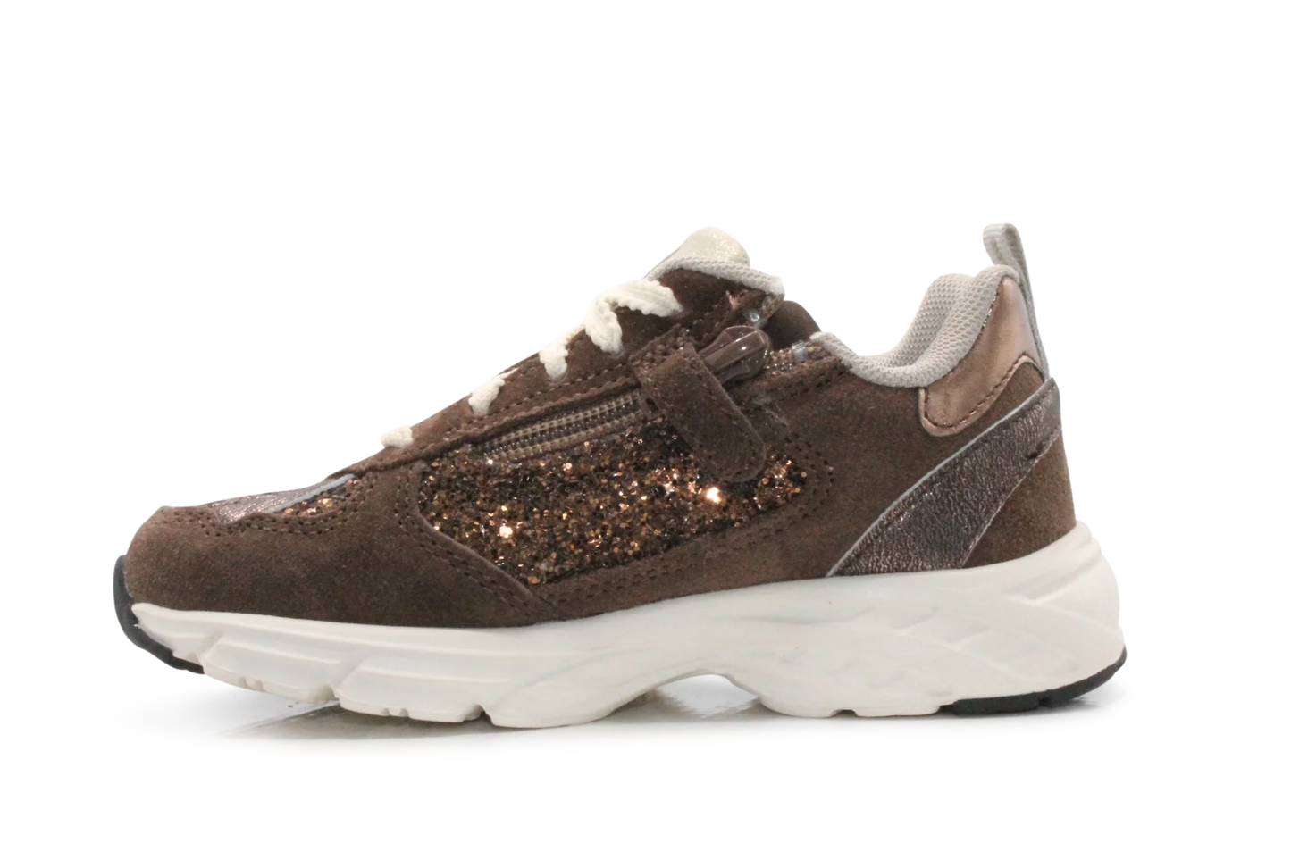 BunniesJR Daan Dash Meisjes Sneaker - Donkerbruin