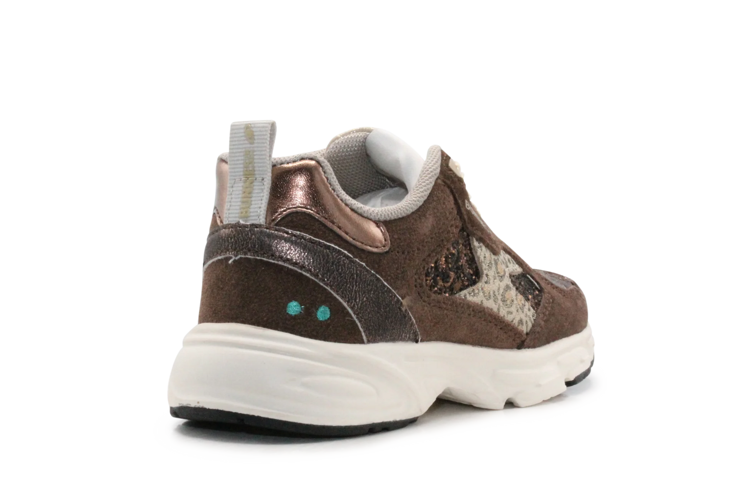 BunniesJR Daan Dash Meisjes Sneaker - Donkerbruin