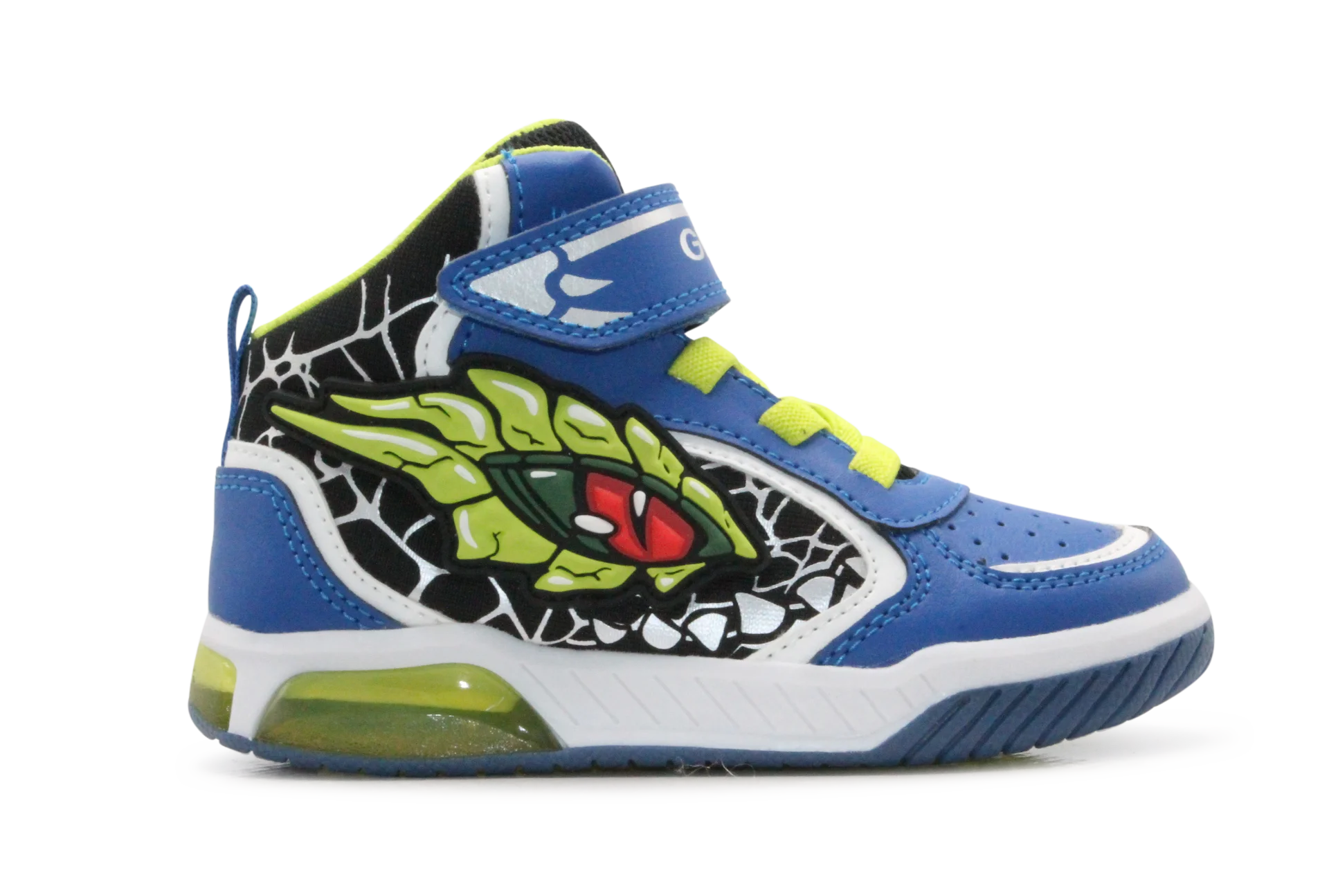 Geox Basket Inek  lichtjes Schoenen Jongens - Royal lime