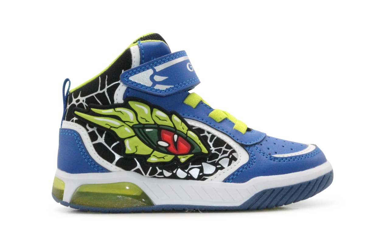 Geox Basket Inek  lichtjes Schoenen Jongens - Royal lime