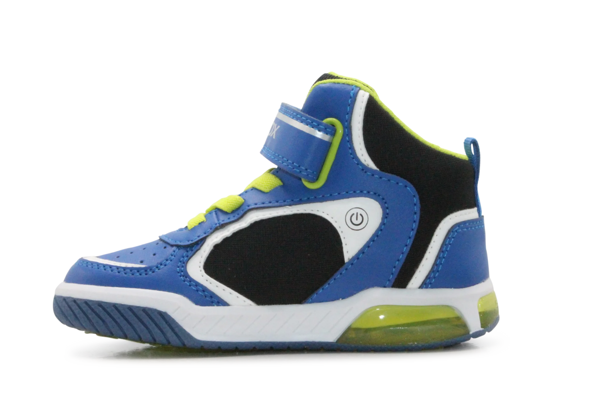 Geox Basket Inek  lichtjes Schoenen Jongens - Royal lime
