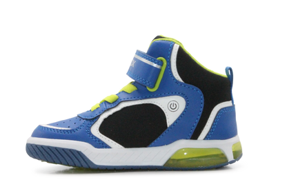 Geox Basket Inek  lichtjes Schoenen Jongens - Royal lime