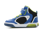 Geox Basket Inek  lichtjes Schoenen Jongens - Royal lime