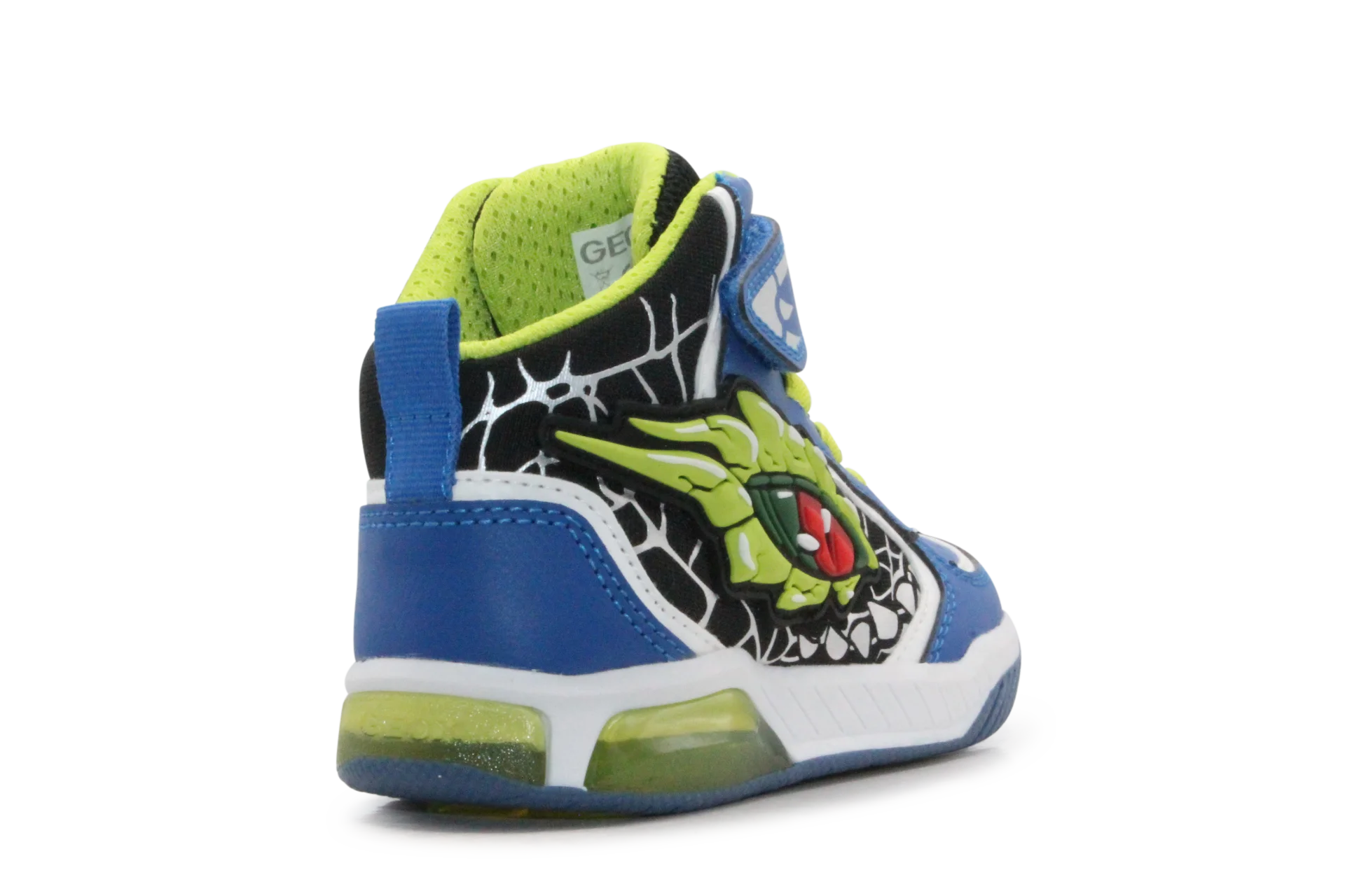 Geox Basket Inek  lichtjes Schoenen Jongens - Royal lime