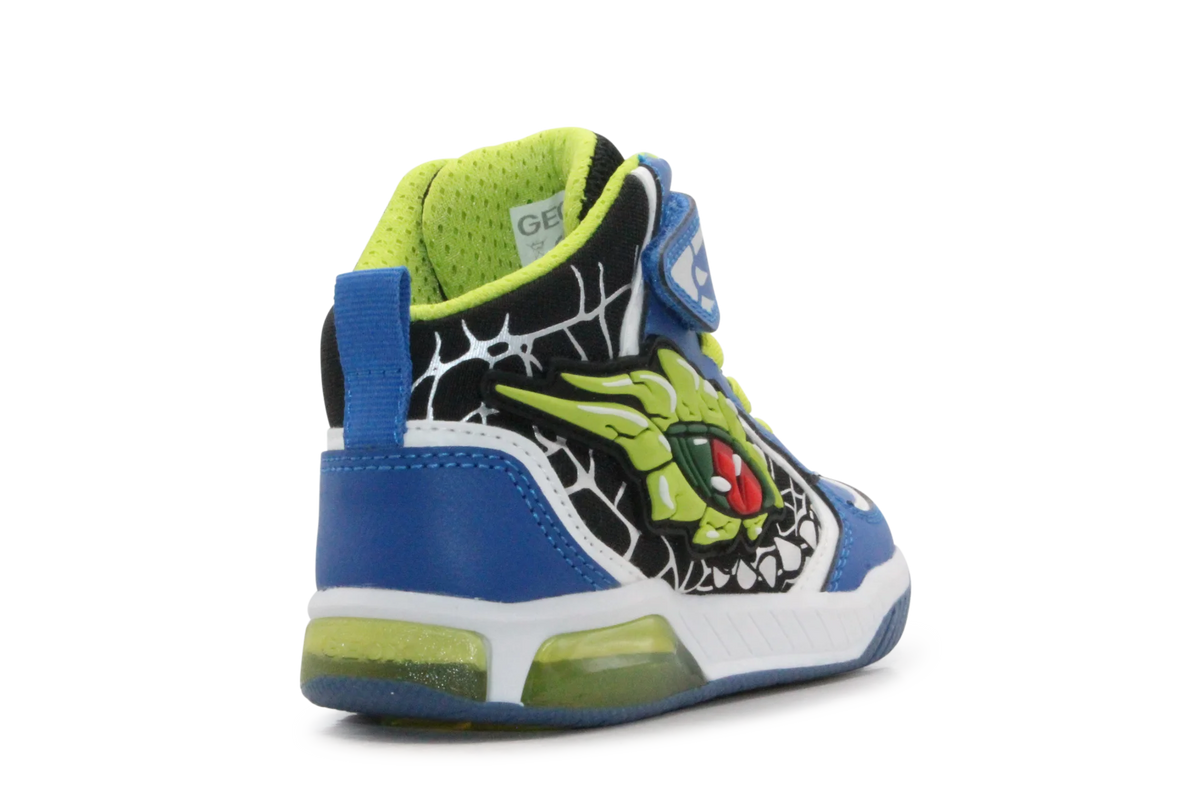 Geox Basket Inek  lichtjes Schoenen Jongens - Royal lime