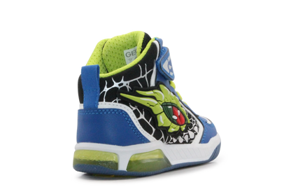 Geox Basket Inek  lichtjes Schoenen Jongens - Royal lime