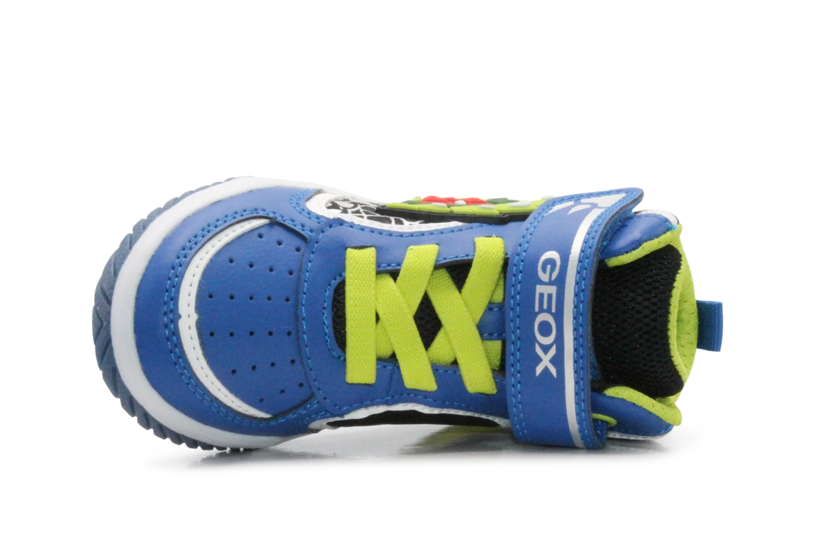 Geox Basket Inek  lichtjes Schoenen Jongens - Royal lime