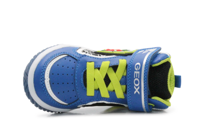Geox Basket Inek  lichtjes Schoenen Jongens - Royal lime