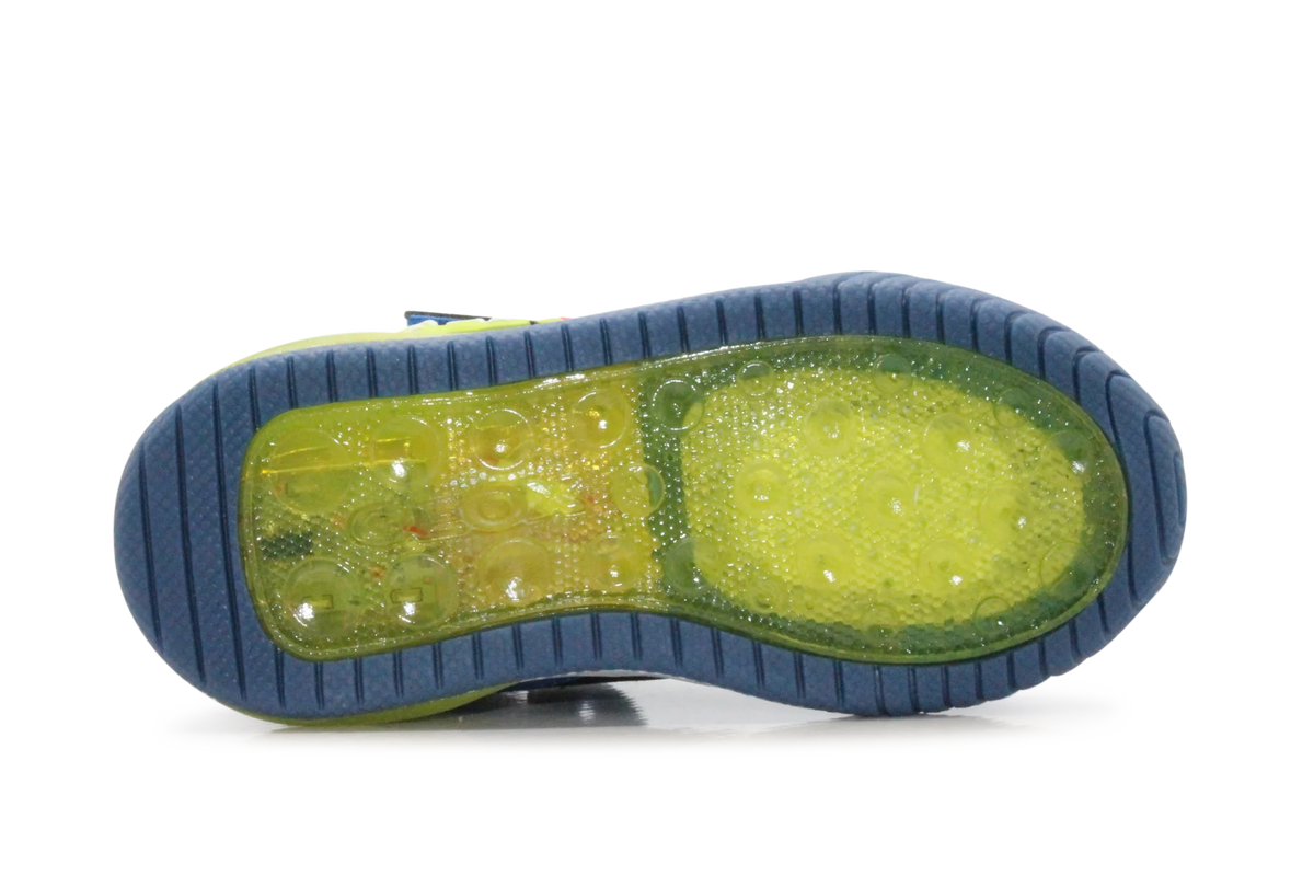 Geox Basket Inek  lichtjes Schoenen Jongens - Royal lime