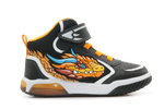 Geox Basket Inek  lichtjes Schoenen Jongens - Black Orange