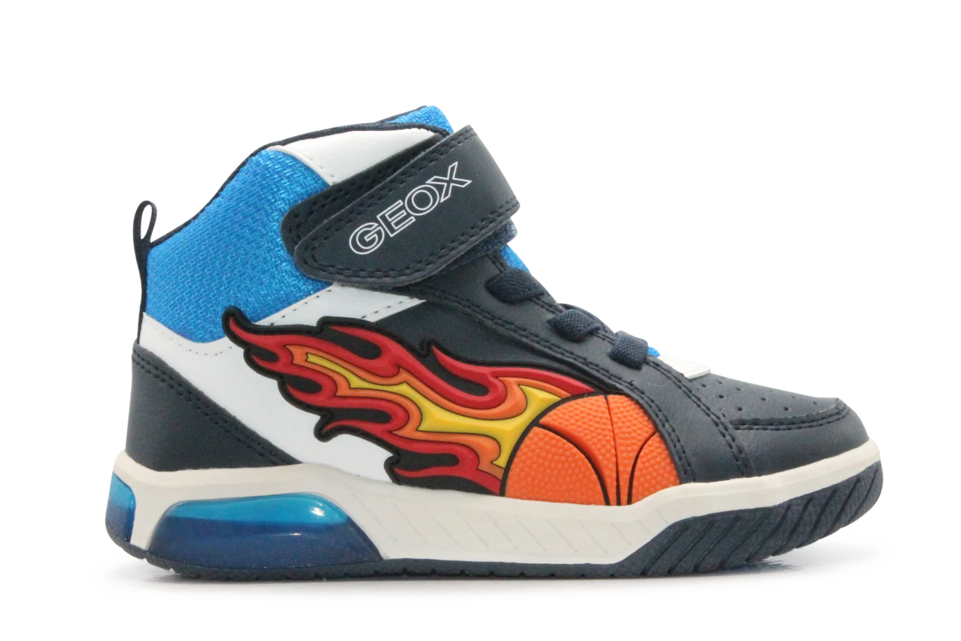 Geox Basket Inek  lichtjes Schoenen Jongens - Royal Red