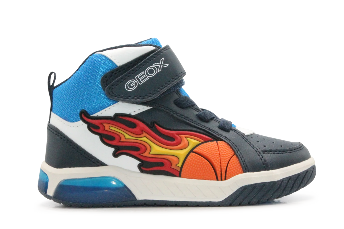 Geox Basket Inek  lichtjes Schoenen Jongens - Royal Red