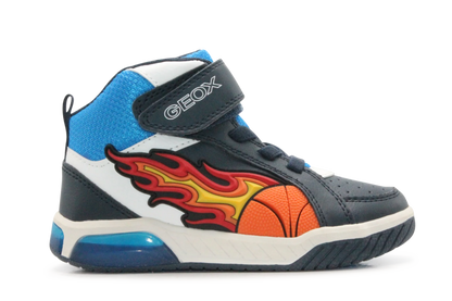 Geox Basket Inek  lichtjes Schoenen Jongens - Royal Red