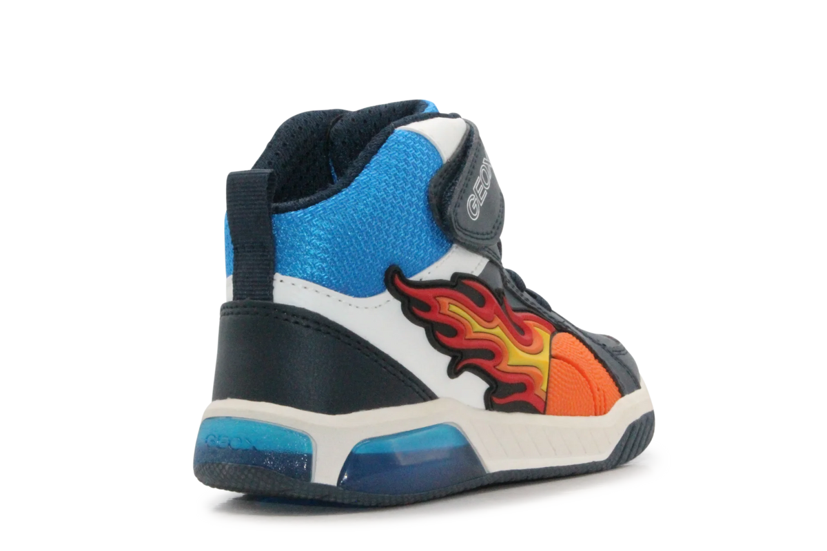 Geox Basket Inek  lichtjes Schoenen Jongens - Royal Red