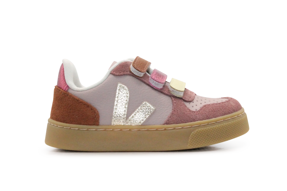 Veja Klittenband Schoen V10-Small Leer - Babe Platine