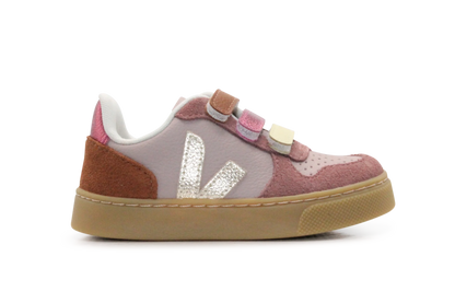 Veja Klittenband Schoen V10-Small Leer - Babe Platine
