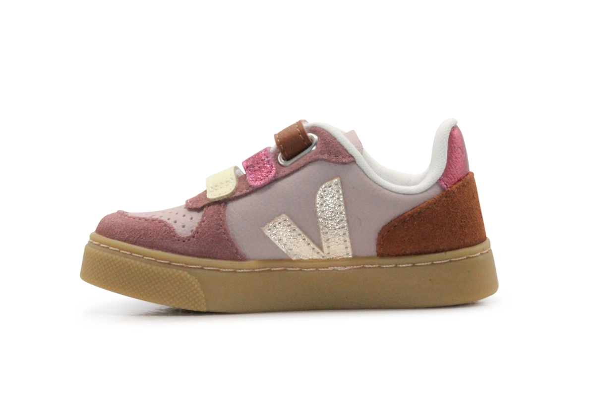 Veja Klittenband Schoen V10-Small Leer - Babe Platine