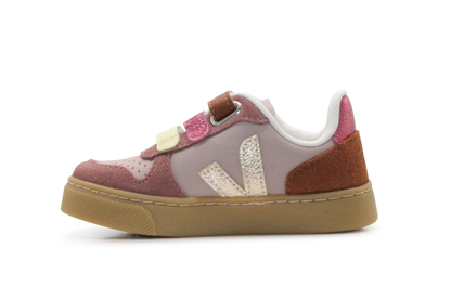 Veja Klittenband Schoen V10-Small Leer - Babe Platine