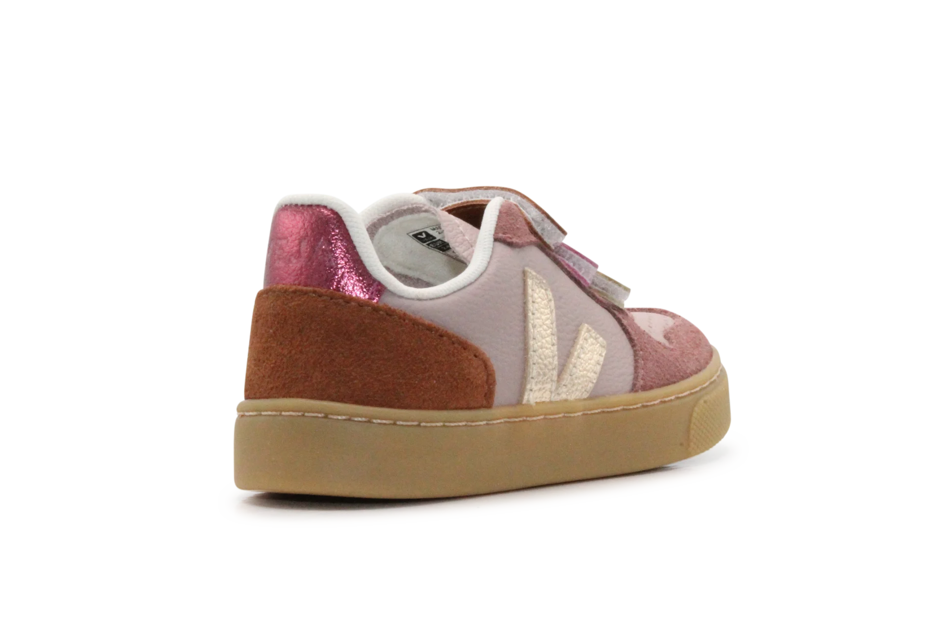 Veja Klittenband Schoen V10-Small Leer - Babe Platine