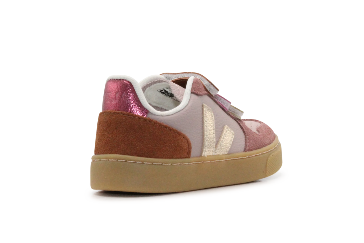 Veja Klittenband Schoen V10-Small Leer - Babe Platine